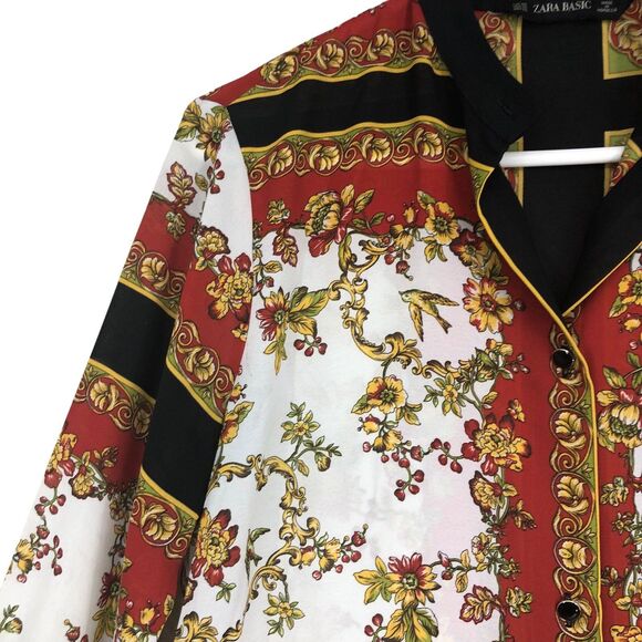 Zara Basic Japanese Style Kimono, Giesha Girl, Shirt Dress, Enamel Buttons XS - Picture 3 of 10